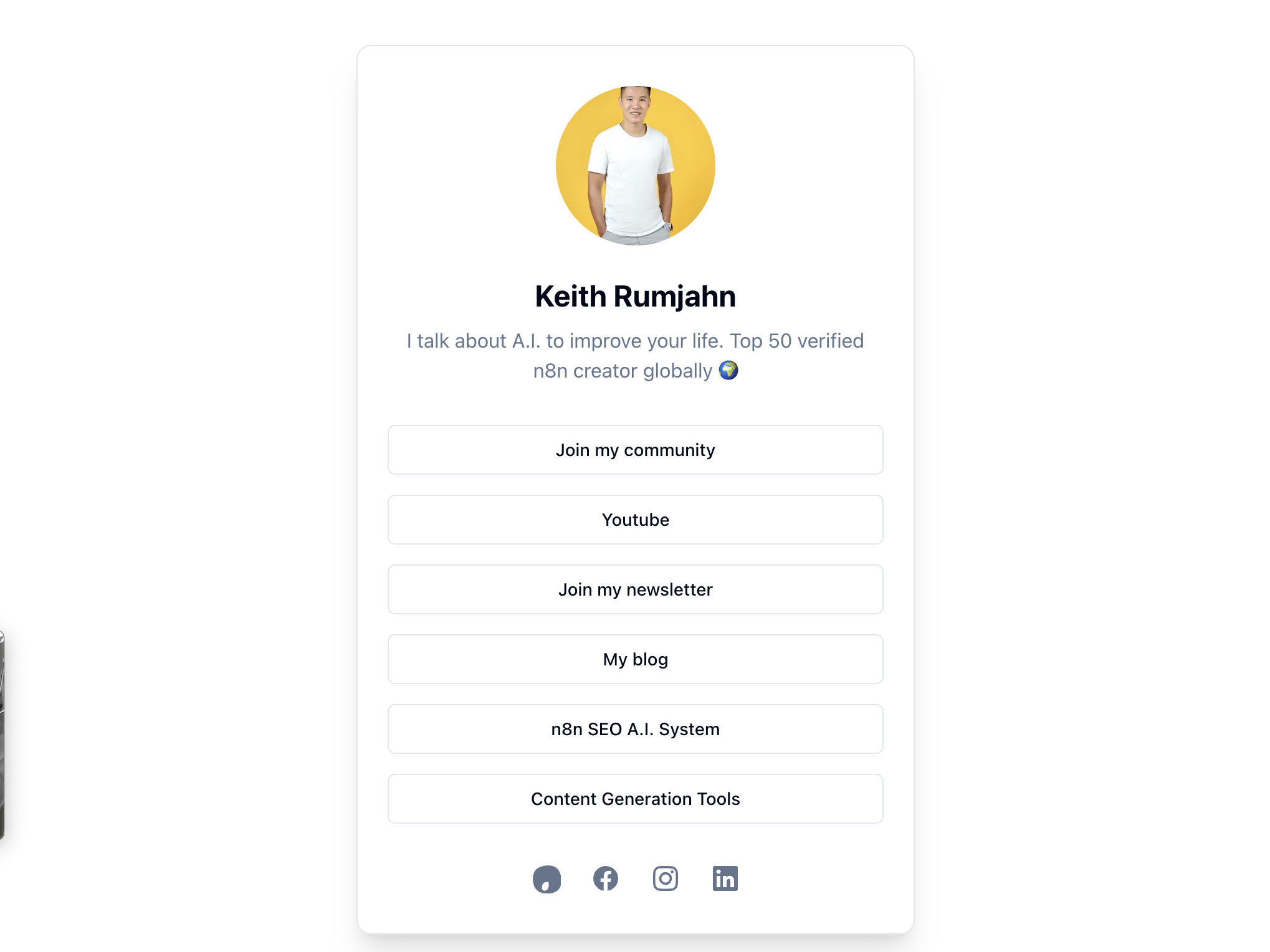 How to Save $300/Year by Building Your Own Linktree Alternative with AI